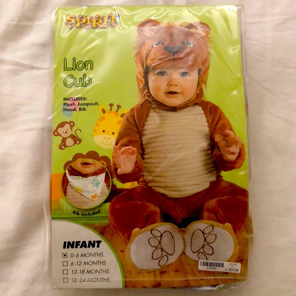 Lion cub costume, 0-6 months (Spirit Store)
